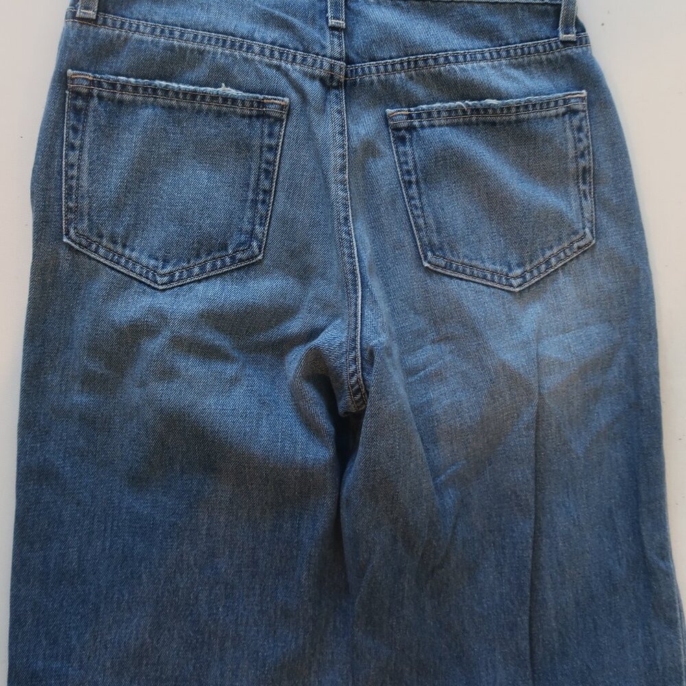 Womens L'Agence Blue (Item-136) Jones Ultra High-Rise Haute Boyle Denim Jeans 25 - Picture 9 of 12